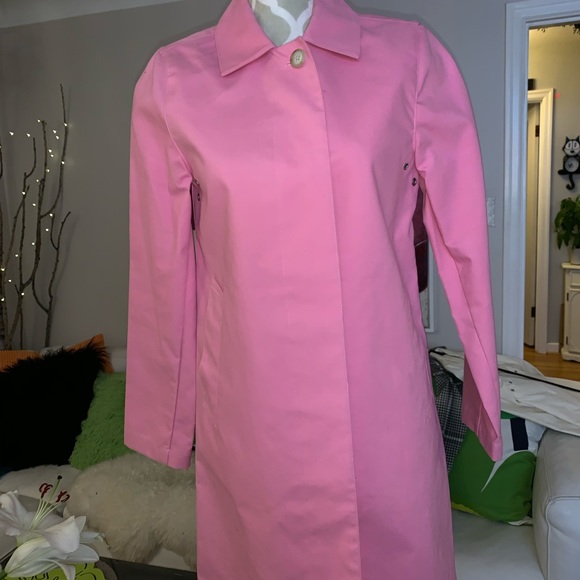 Pretty bubblegum pink GAP trench coat XS - Picture 2 of 4